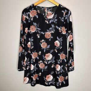 Forever 21 long sleeve floral mini dress